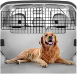 rabbitgoo Dog Car Barrier for SUVs, Adjustable Large Pet Car Gate, Universal-Fit Divider Cargo Area, Heavy-Duty Wire Mesh Dog Car Guard,Van Vehicles Dogs Car Accessories Safety Travel, Standard Model