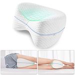 araami-Your Comfort PartnerKnee Pillow, Knock Knee Corrector for Sleeping, Memory Foam Leg Pillow Wedge Cushion for Side Sleeper, Sciatica, Pregnancy, Hip Pain - Washable Cover(10 x 10 x 6)