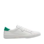 Keds Women's Ace Leather Sneaker, White/Green, 10 M US