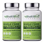 Health Veda Organics Whole Food Multivitamin with Natural Vitamins & Minerals I 240 Veg Tablets I Best for Energy, Brain, Heart & Eye Health I For both Men & Women (Pack of 2)