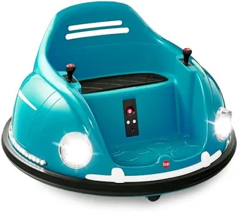 Best Choice Products 6V Electric Kids Ride On Bumpin Bumper Car, 1.5 - 6 Years Old, Parent Remote Control, 360 Degree Spin, Lights, Sounds - Blue