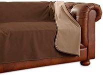 Mambe 100% Waterproof Furniture Cover Sofa, 70" x 120", Chocolate Cappuccino - for Pets and People - for All Types of Furniture and Bedding from Spills, Accidents, and Normal Wear and Tear