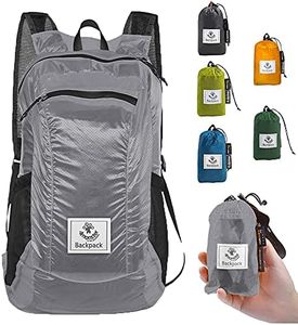 4Monster Hiking Daypack,Water Resistant Lightweight Packable Backpack for Travel Camping Outdoor (Silver, 24L)