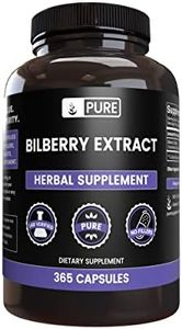 Pure Original Ingredients Bilberry Extract (365 Capsules) No Magnesium Or Rice Fillers, Always Pure, Lab Verified