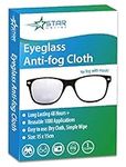 Anti-Fog Eyeglass Cloth - Long Lasting - Cleaning Cloth for Camera Lenses and Tablets - Reusable Up to 1000 Applications