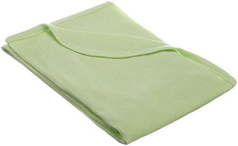 American Baby Company Full Size 30" X 40" - 100% Cotton Swaddle/Thermal Blanket, Celery