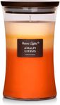 HomeLights 3-Layer Candles for Home Scented, 21.52 OZ Natural Soy Wax Scented Candles Burns Up to 100 Hours, Large Jar, Amalfi Citrus