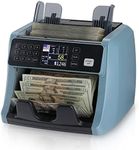 MUNBYN IMC05 Money Counter Machine, Count Value of Bills, UV/IR/MG/DD Detection, Add with Batch Mode Cash Counting Machine, Vertical Design Prevent Fly Bills, LCD Display, 1200 Bills/Min Speed