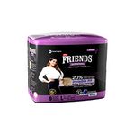 Friends UltraThins Slim Fit Adult Diapers (Dry Pants) for Women - Large – 9 Count - with thin design, peach colour, and anti-rash - Waist Size 30-56 Inch ;76-142 cm