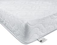 iSTYLE MODE BETTER HOME CHOICE Baby Toddler Cot Bed Fully Breathable Foam Mattress & Waterproof Cover (140 x 70 x 10)