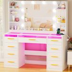 ANWBROAD Dressing Table with Mirror