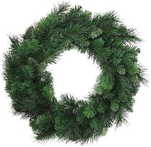 Larksilk Evergreen Wreath, 12 Pack 24in Faux Christmas Decor