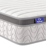 SuiLong King 5ft Mattress 150x200x25cm Medium Feel Gel Memory Foam Hybrid Mattress. 5-Zone Extreme Comfort Pocket Sprung with Stronger Edge Support for Back Pain Relief.