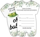 LyoGao Twin Baby Shower Invitations