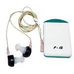 AKII Pocket Model Both Ear Hearing Aid Machine- Axon F-15- For Both Ear (V Cord) For Normal To Profound Hearing Loss, White