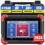 XTOOL D7 Bidirectional Scan Tool, 2024 Newest, Automotive Diagnostic Scanner with 3-Year Update, ECU Coding, 36+ Reset Services, Key Programming, Cam/Crankshaft Relearn, EPB, Full Systems Scan Tool