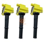 HLZ PRODUCT Pack of 3 HIGH PERFORMANCE Ignition Coils Compatible with Toyota 4Runner T100 Tacoma Tundra 3.4L V6 5VZ UF156 C1041 90919-02212 88921337 UF-156 9091902212 H125Z-Y