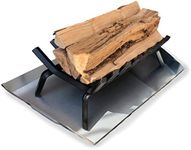 Essentially Yours Adjustable Fireplace Tray | Stainless Steel Expandable Ash and Ember Holder Pan | Nuts and Bolts Included for Additional Stability