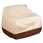 Signature Living Set of 2 Outdoor Waterproof Patio Chair Covers, Durable 600D UV-Coated Polyester Outdoor Furniture Covers for All-Weather Protection (2 Pack, Tan, Large 40 Inch)