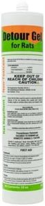 DETOUR Rat Repellent Gel Professional Grade Rat Mice Repellent 10 oz Caulking Tube NSF-Approved for Food Preparation Areas Protects Car Engine Wires & Outdoor Grills from Rodents Toxin-Free