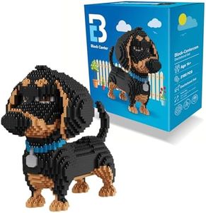 Dachshund 2100 pcs Mini Blocks Dog Building Set - Your Very Own Mini Pet Companion Nano Block Kit - 14 Years Old and Up (Dachshund)