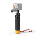 K&F Concept Waterproof Floating Hand Grip, Fast-Release Design Compatible with GoPro, Bottom 1/4" Thread Interface for Tripod Monopod, Anti-Slip Handle, Wrist Strap for Water Sports and Action Camera