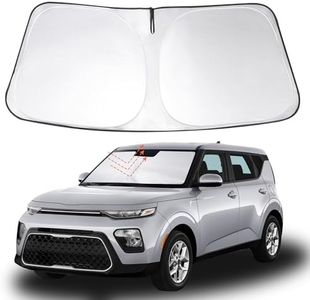 YYCKE Windshield Sun Shade Accessories Compatible with 2020 2021 2022 2023 2024 Soul for Kia Foldable Sunshade Sun Visor Blocks UV