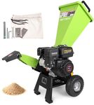 BETTERI Wood Chipper Gas Powered 7HP, 212CC Mulcher Chipper Shredder w/Bag