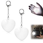 Dandin 2Pcs Purse Glow Heart Light, Handbag Light Automatic Touch Sensor Purse LED Lamp, Rechargeable Mini Touch Handbag Lights, Heart Shape Hanging Night Lights for Women Ladies Girls Gift