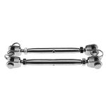 OTOTEC 2 Piece Stainless Steel Rigging Screw Jaw 8mm Closed Body Jaw Turnbuckle Thread