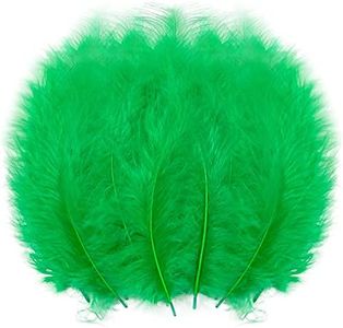200pcs 4-6 Inches Fluffy Turkey Marabou Feathers for Crafts Dreamcatcher Fringe Trim Colored Feathers Accessories Pack