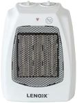 Lenoxx 1500W Ceramic Heater: Stay Warm with 2 Heat Settings, Adjustable Thermostat, Overheat Protection, Built-in Carry Handle, Household Essentials - White