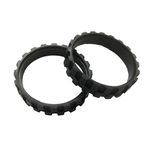 OYSTERBOY 2 Pcs Replacement Tires Rubber Compatible for ALL IROBOT ROOMBA Wheels Series including 500, 600, 700, 800, 900, E5, E6, i7 Durable, Anti-Slip, Great Adhesion and Easy Assembly