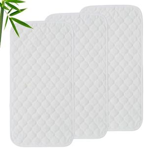 Lot de 3 tapis de changement de couches en coton respirant imperméable lavable réutilisable coton urinoir couche couche couverture pour la maison et les voyages