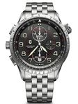 Victorinox Men's Airboss Mach 9 - Chronograph Black Edition Swiss Made Automatic Stainless Steel Watch 241722
