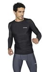 HYPD T-Shirt for Men, Compression Dynamic T-Shirt Gym and Sports Wear | T-Shirt for Men | Body fit Skinny T-Shirt | (2XL, Black)