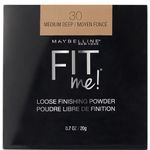 Maybelline New York Fit Me Loose Finishing Powder, Silky and Lightweight, Natural-looking skin, Quick blendable skin-friendly flawless makeup Loose Powder - Medium Deep|20 grams