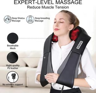 iKristin 3D Kneading Neck Massager with Heat – Gray