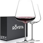 ROVSYA Red Wine Glasses Set of 2-28oz Large Wine Glasses Hand Blown Crystal-Clearer,Lighter for Wine Tasting, Gift Packaging for Valentine's Day, Anniversary, Father's Day, Birthday