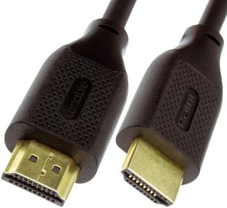 kenable HDMI Cable 2.0 High Speed with Ethernet 4K@60Hz HDR Compatible for LED OLED QLED TV Gold Connectors Black 2m