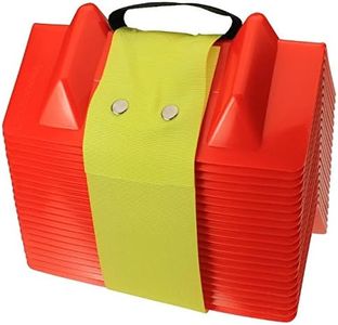 DC Cargo Mall Vee Board Carry-on Pack of 20 Red VBoards, Cargo Load Corner Edge Protector and Tie-Down Strap Guard Bumper Cushion, 11" x 4" x 4"