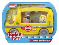 Little Tikes Toddle Tots Camp Toddle Bus - Toddle Playset, Includes Bus & 3 Character figures for Pretend Play, Toy and Present for Toddlers and Kids, For Boys and Girls Ages 1-5 Years