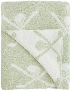 Mud Pie Kids Chenille Golf Blanket; 34" x 28"