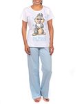 Disney Womens Thumper Pyjamas Bambi Pyjama for Ladies Blue Size X-Large