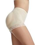 EVELIFE Women Butt Lifter Shapewear Panties Hip Enhancer Fake Butt Lifter Padded Knickers Body Shaper (Nude,M)