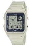 Casio POP Bio-Based Renewable Band LED Backlight Daily Alarm Digital Watch LF20W-8A, Beige, Digital