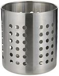 Ikea Stainless Steel Round Ordning Cutlery Caddy (Multicolour, 4 3/4 Inch)