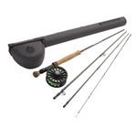 REDINGTON Wrangler Bass Fly Fishing Kit, 7 Weight 9 Foot Rod, Crosswater Reel, Fly Line, Leader, & Carrying Case