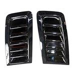 Window Louvers Hood Scoops & Vents 1Pair Car Interior Bonnet Vent Hood Air Outlet Gloss Black Lightweight Fit For Ford FOCUS MK2 Auto Accessories Rear Window Louvers Car