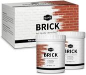 GLAINTE Brick Transformation Paint for Brick, Fireplaces, Walls, and Concrete, Interior/Exterior, 32 oz Kit, White, Included Tools
